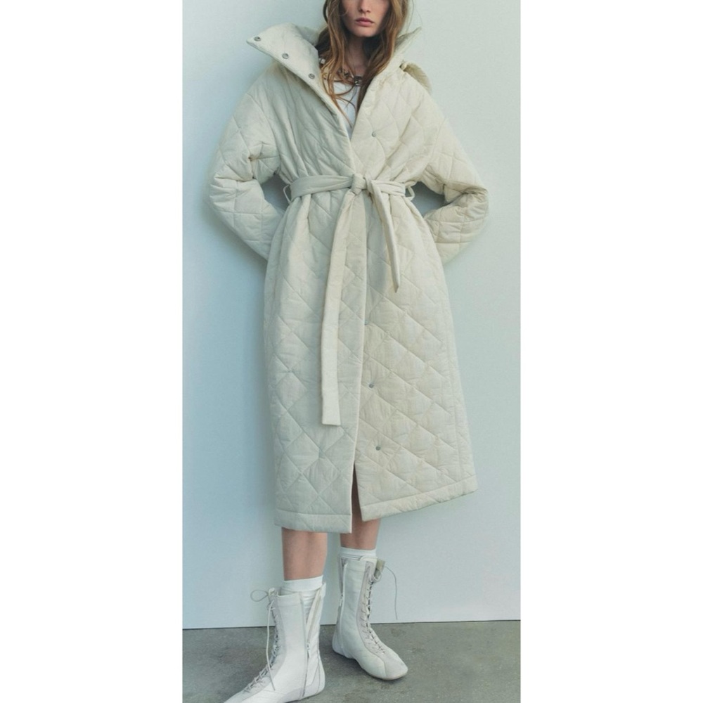 Zara quilted coat